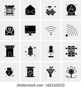 Business Icon Set. 16 Universal Icons Vector. Creative Beauitful Icon Illustration to use in Print and Web Related project.