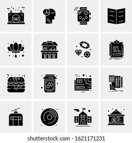 Business Icon Set. 16 Universal Icons Vector. Creative Beauitful Icon Illustration to use in Print and Web Related project.
