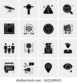 Business Icon Set. 16 Universal Icons Vector. Creative Beauitful Icon Illustration to use in Print and Web Related project.