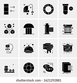 Business Icon Set. 16 Universal Icons Vector. Creative Beauitful Icon Illustration to use in Print and Web Related project.