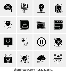 Business Icon Set. 16 Universal Icons Vector. Creative Beauitful Icon Illustration to use in Print and Web Related project.