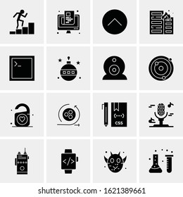 Business Icon Set. 16 Universal Icons Vector. Creative Beauitful Icon Illustration to use in Print and Web Related project.