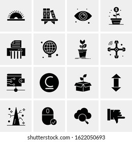 Business Icon Set. 16 Universal Icons Vector. Creative Beauitful Icon Illustration to use in Print and Web Related project.