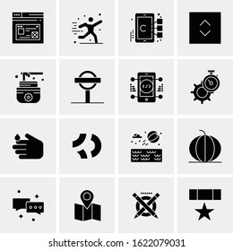 Business Icon Set. 16 Universal Icons Vector. Creative Beauitful Icon Illustration to use in Print and Web Related project.