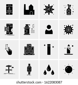 Business Icon Set. 16 Universal Icons Vector. Creative Beauitful Icon Illustration to use in Print and Web Related project.