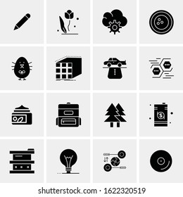 Business Icon Set. 16 Universal Icons Vector. Creative Beauitful Icon Illustration to use in Print and Web Related project.