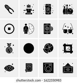 Business Icon Set. 16 Universal Icons Vector. Creative Beauitful Icon Illustration to use in Print and Web Related project.
