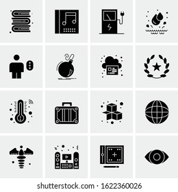 Business Icon Set. 16 Universal Icons Vector. Creative Beauitful Icon Illustration to use in Print and Web Related project.