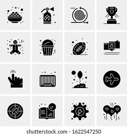 Business Icon Set. 16 Universal Icons Vector. Creative Beauitful Icon Illustration to use in Print and Web Related project.