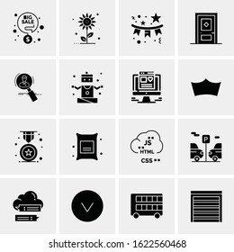 Business Icon Set. 16 Universal Icons Vector. Creative Beauitful Icon Illustration to use in Print and Web Related project.