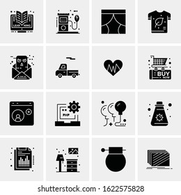 Business Icon Set. 16 Universal Icons Vector. Creative Beauitful Icon Illustration to use in Print and Web Related project.