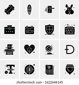 Business Icon Set. 16 Universal Icons Vector. Creative Beauitful Icon Illustration to use in Print and Web Related project.