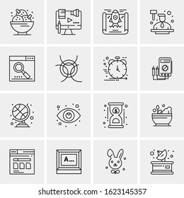 Business Icon Set. 16 Universal Icons Vector. Creative Beauitful Icon Illustration to use in Print and Web Related project.