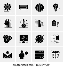 Business Icon Set. 16 Universal Icons Vector. Creative Beauitful Icon Illustration to use in Print and Web Related project.