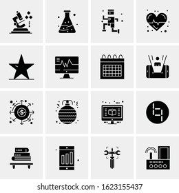 Business Icon Set. 16 Universal Icons Vector. Creative Beauitful Icon Illustration to use in Print and Web Related project.