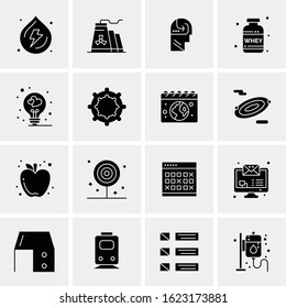 Business Icon Set. 16 Universal Icons Vector. Creative Beauitful Icon Illustration to use in Print and Web Related project.