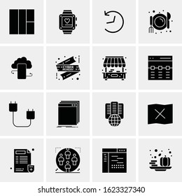 Business Icon Set. 16 Universal Icons Vector. Creative Beauitful Icon Illustration to use in Print and Web Related project.