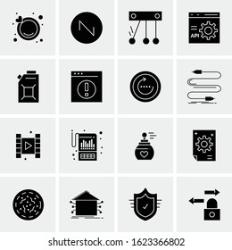 Business Icon Set. 16 Universal Icons Vector. Creative Beauitful Icon Illustration to use in Print and Web Related project.