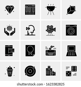 Business Icon Set. 16 Universal Icons Vector. Creative Beauitful Icon Illustration to use in Print and Web Related project.