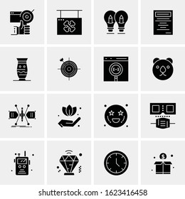 Business Icon Set. 16 Universal Icons Vector. Creative Beauitful Icon Illustration to use in Print and Web Related project.