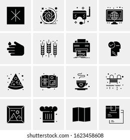 Business Icon Set. 16 Universal Icons Vector. Creative Beauitful Icon Illustration to use in Print and Web Related project.