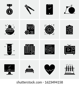 Business Icon Set. 16 Universal Icons Vector. Creative Beauitful Icon Illustration to use in Print and Web Related project.