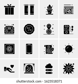 Business Icon Set. 16 Universal Icons Vector. Creative Beauitful Icon Illustration to use in Print and Web Related project.