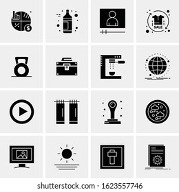 Business Icon Set. 16 Universal Icons Vector. Creative Beauitful Icon Illustration to use in Print and Web Related project.