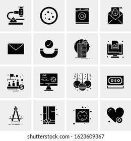 Business Icon Set. 16 Universal Icons Vector. Creative Beauitful Icon Illustration to use in Print and Web Related project.