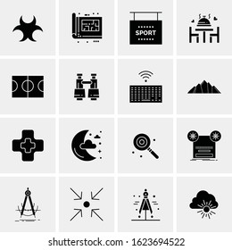 Business Icon Set. 16 Universal Icons Vector. Creative Beauitful Icon Illustration to use in Print and Web Related project.