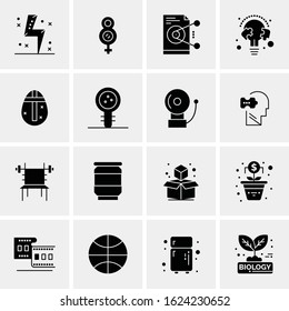 Business Icon Set. 16 Universal Icons Vector. Creative Beauitful Icon Illustration to use in Print and Web Related project.