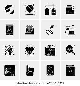 Business Icon Set. 16 Universal Icons Vector. Creative Beauitful Icon Illustration to use in Print and Web Related project.