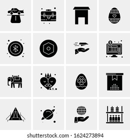 Business Icon Set. 16 Universal Icons Vector. Creative Beauitful Icon Illustration to use in Print and Web Related project.
