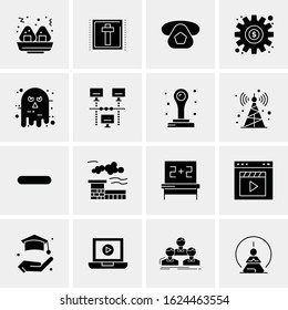 Business Icon Set. 16 Universal Icons Vector. Creative Beauitful Icon Illustration to use in Print and Web Related project.