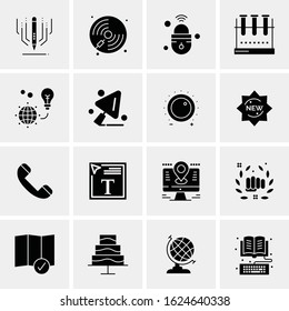 Business Icon Set. 16 Universal Icons Vector. Creative Beauitful Icon Illustration to use in Print and Web Related project.