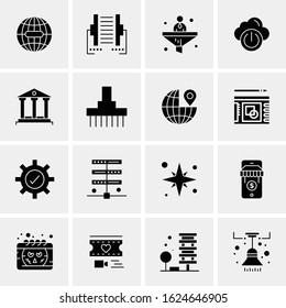 Business Icon Set. 16 Universal Icons Vector. Creative Beauitful Icon Illustration to use in Print and Web Related project.