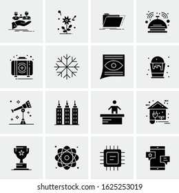 Business Icon Set. 16 Universal Icons Vector. Creative Beauitful Icon Illustration to use in Print and Web Related project.
