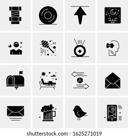 Business Icon Set. 16 Universal Icons Vector. Creative Beauitful Icon Illustration to use in Print and Web Related project.