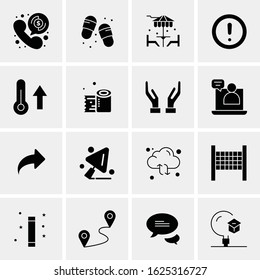 Business Icon Set. 16 Universal Icons Vector. Creative Beauitful Icon Illustration to use in Print and Web Related project.