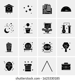 Business Icon Set. 16 Universal Icons Vector. Creative Beauitful Icon Illustration to use in Print and Web Related project.