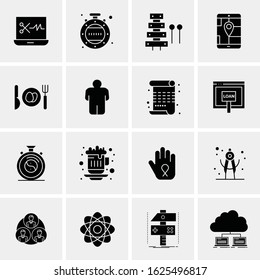 Business Icon Set. 16 Universal Icons Vector. Creative Beauitful Icon Illustration to use in Print and Web Related project.