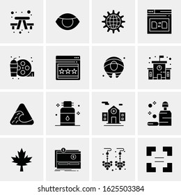 Business Icon Set. 16 Universal Icons Vector. Creative Beauitful Icon Illustration to use in Print and Web Related project.