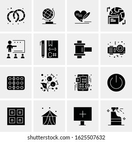 Business Icon Set. 16 Universal Icons Vector. Creative Beauitful Icon Illustration to use in Print and Web Related project.
