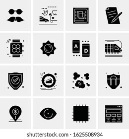 Business Icon Set. 16 Universal Icons Vector. Creative Beauitful Icon Illustration to use in Print and Web Related project.