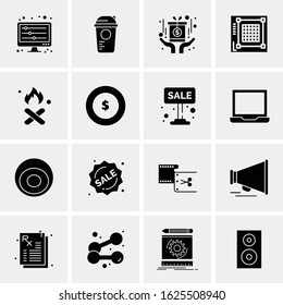 Business Icon Set. 16 Universal Icons Vector. Creative Beauitful Icon Illustration to use in Print and Web Related project.