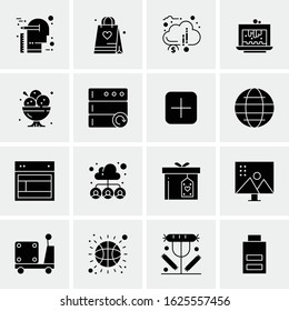 Business Icon Set. 16 Universal Icons Vector. Creative Beauitful Icon Illustration to use in Print and Web Related project.