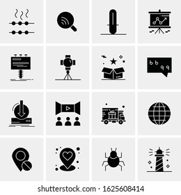 Business Icon Set. 16 Universal Icons Vector. Creative Beauitful Icon Illustration to use in Print and Web Related project.