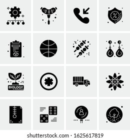 Business Icon Set. 16 Universal Icons Vector. Creative Beauitful Icon Illustration to use in Print and Web Related project.