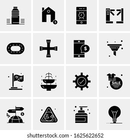 Business Icon Set. 16 Universal Icons Vector. Creative Beauitful Icon Illustration to use in Print and Web Related project.