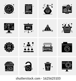 Business Icon Set. 16 Universal Icons Vector. Creative Beauitful Icon Illustration to use in Print and Web Related project.